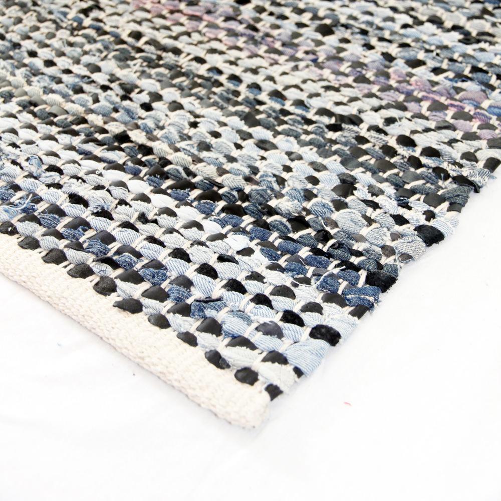 Denim Flatweave Rug Black
