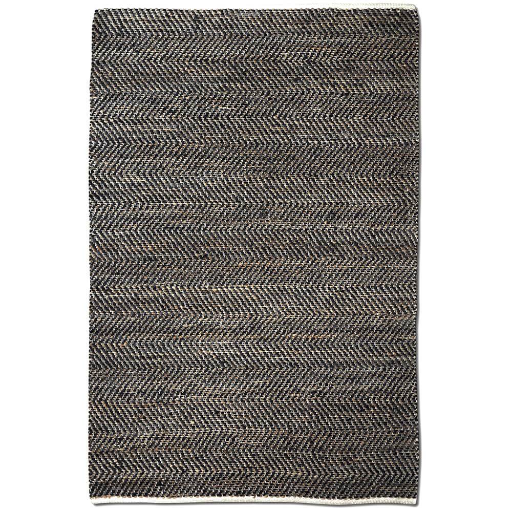 Hemp Rug Natural Charcoal